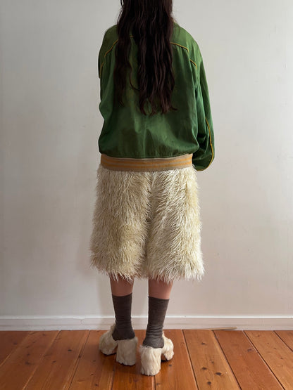 old fur half pants / polar bear