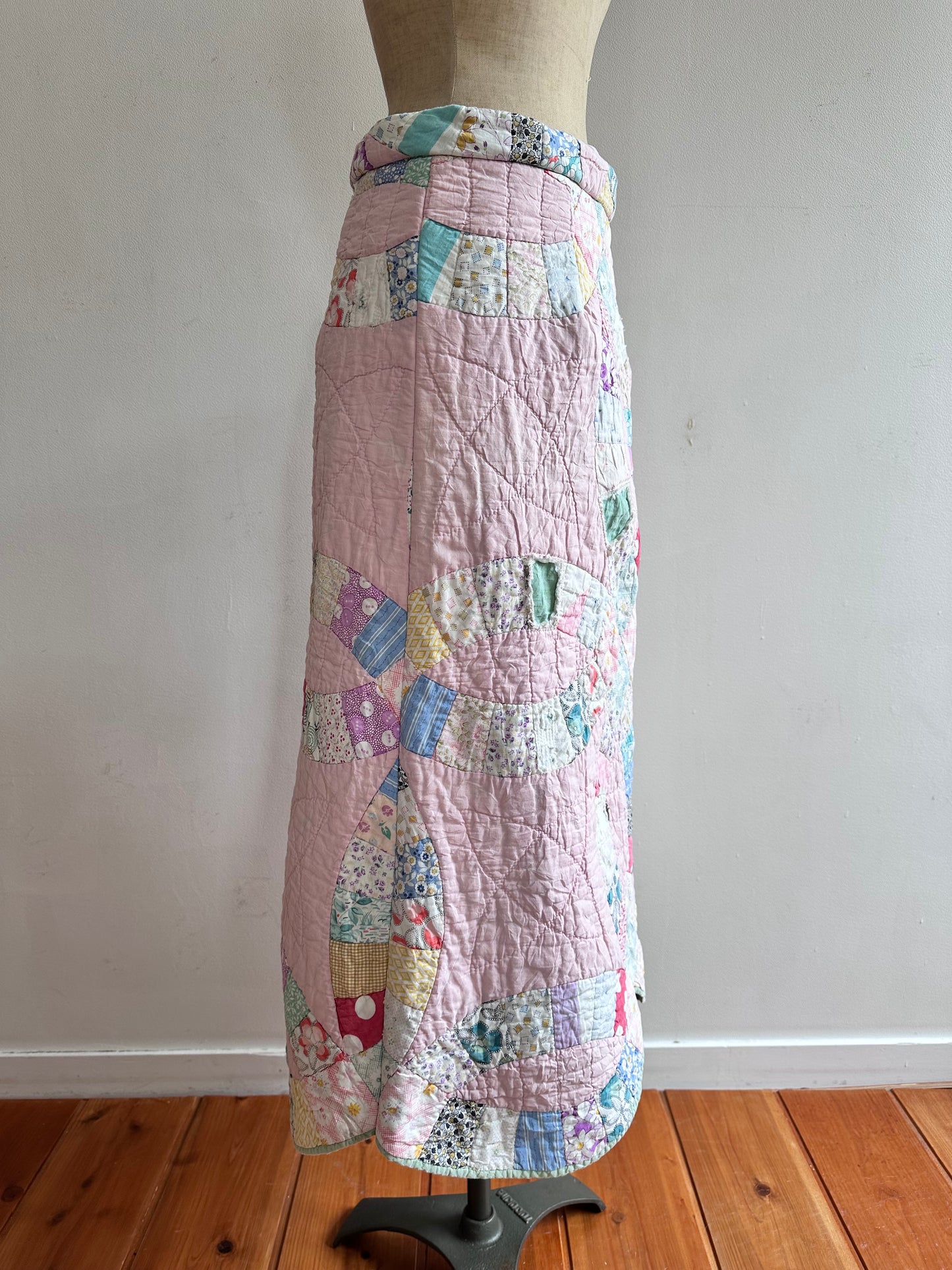 old quilt wrap skirt