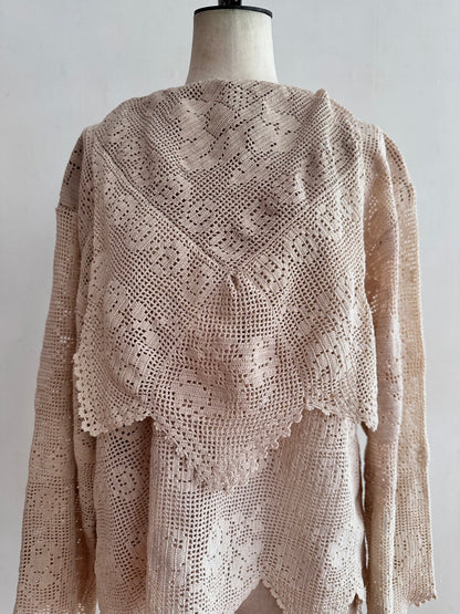 old crochet lace sailor shirts