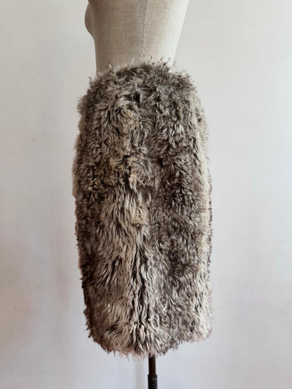 old fur short pants / wolf greige