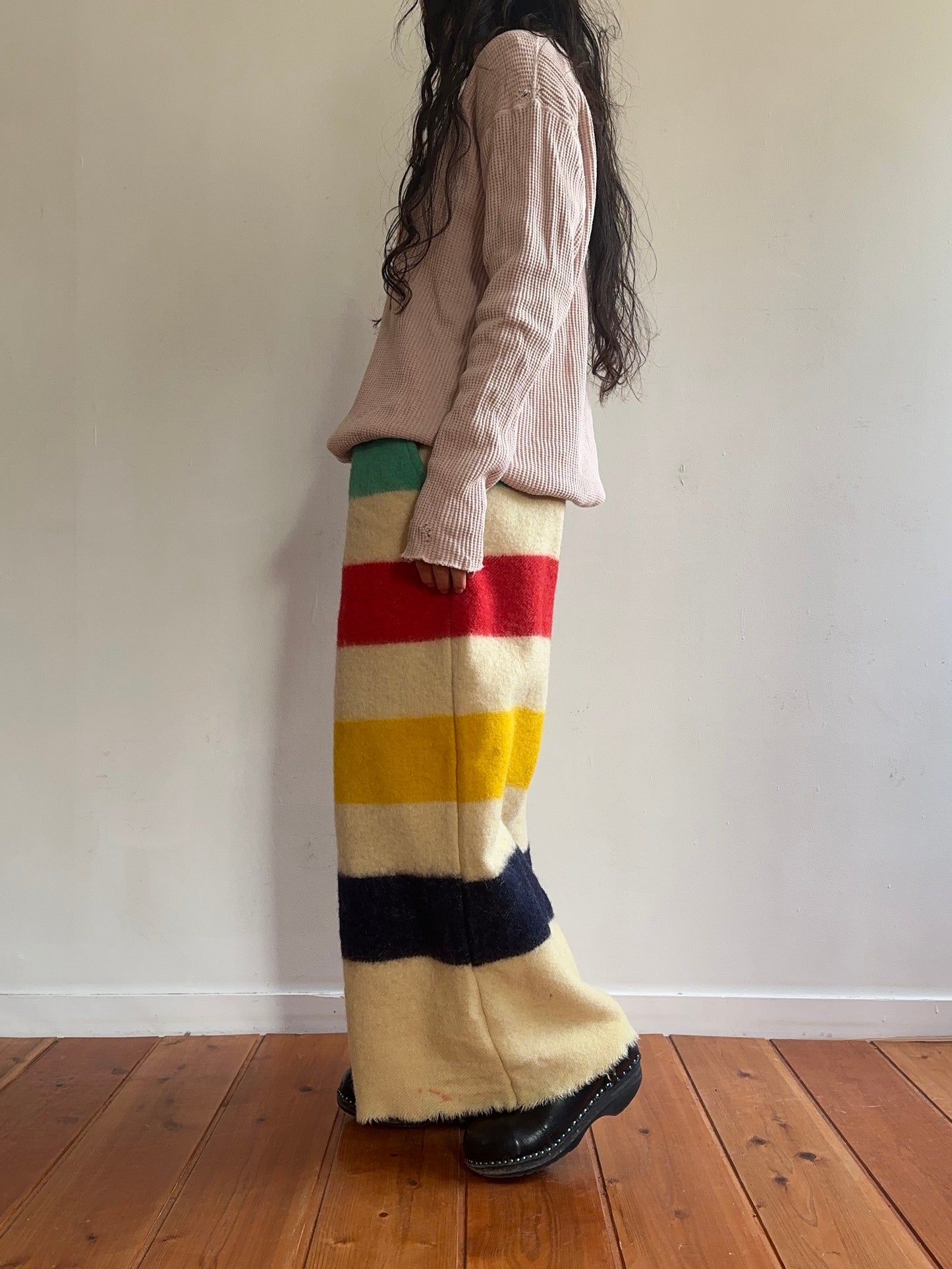 old blanket wide pants