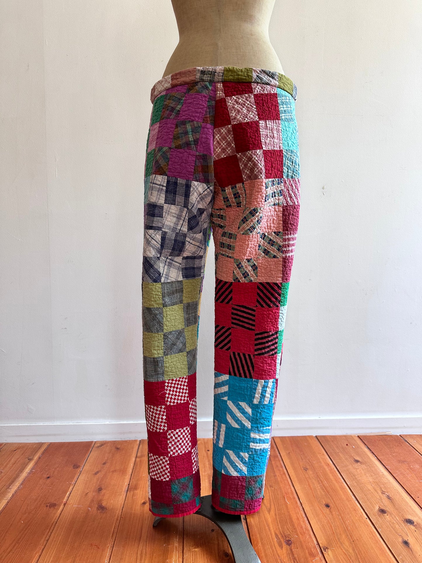 old quilt slim pants