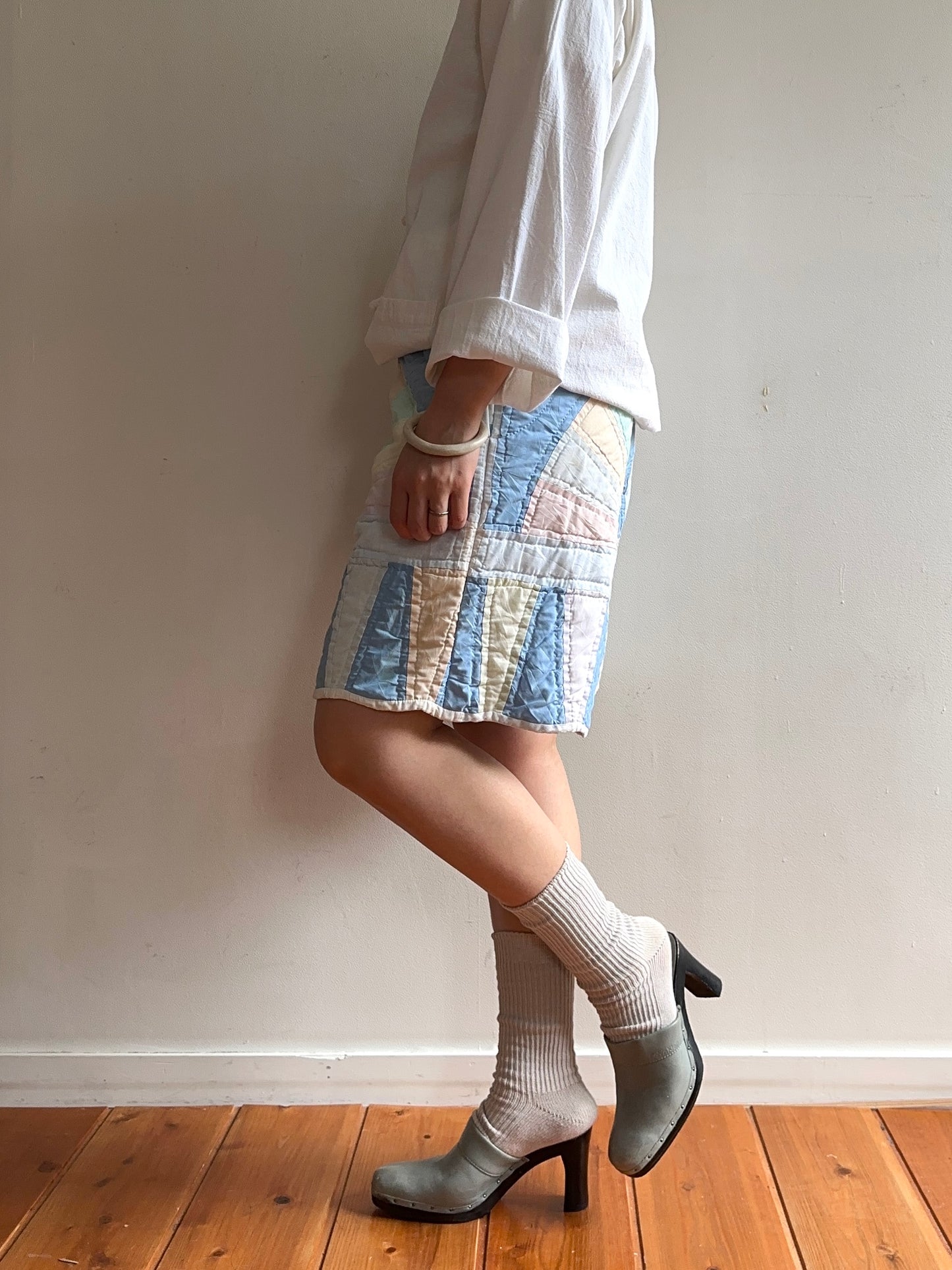 old quilt short pants