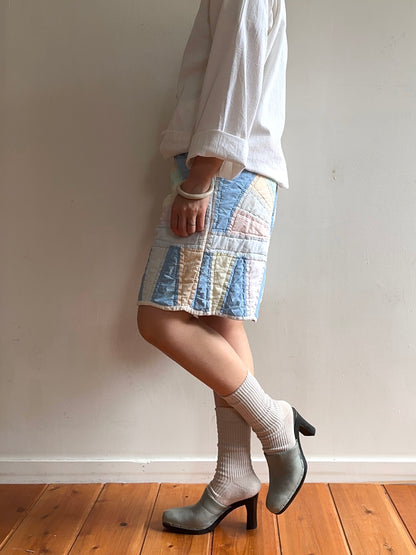 old quilt short pants