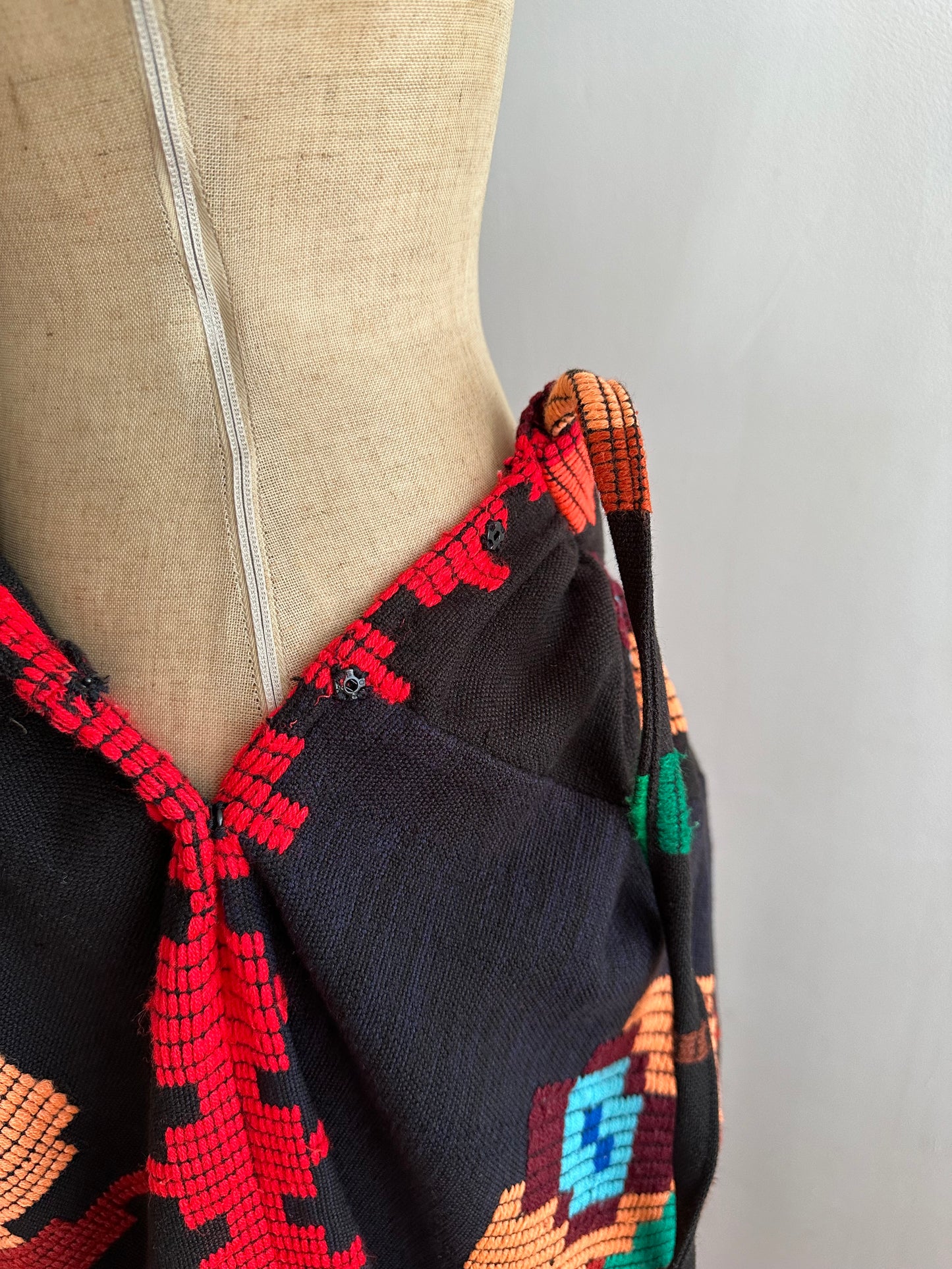 flower hand stitch gather skirt