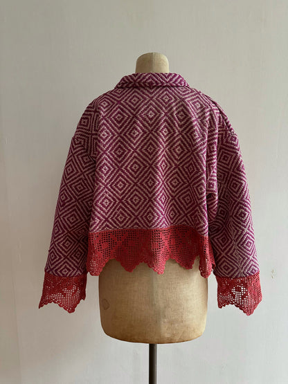 old coverlet short jacket