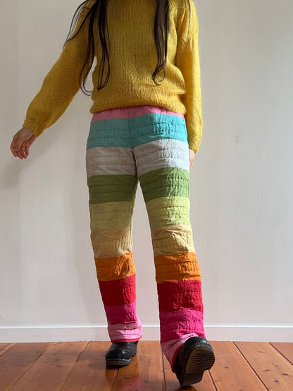 old quilt slim pants