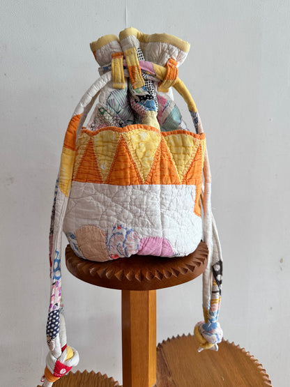 old quilt pocket bag