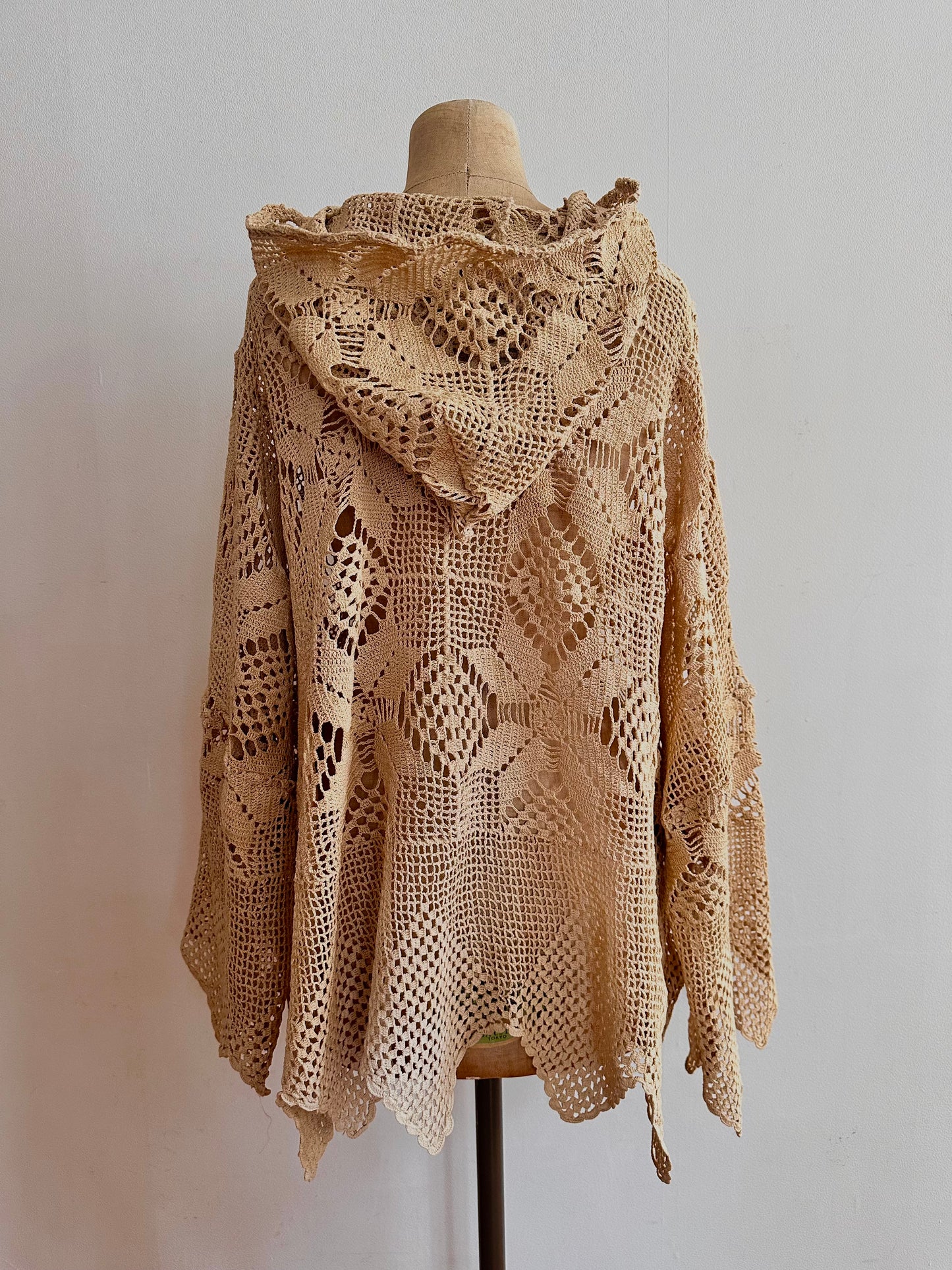 old crochet lace parka