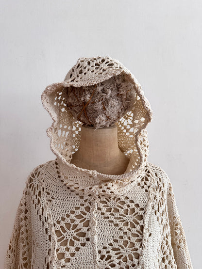 old crochet lace parka