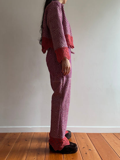 old coverlet short jacket