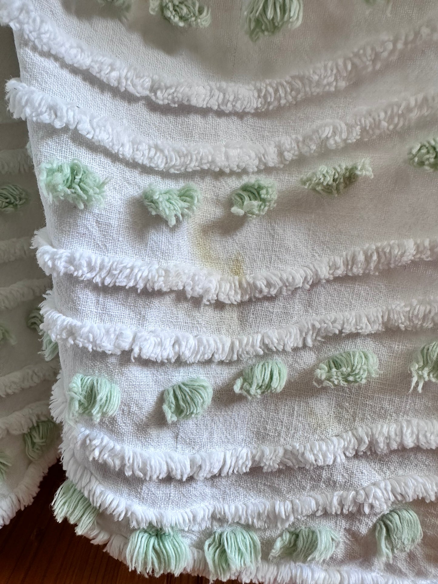 old chenille many tuck pants / muscat