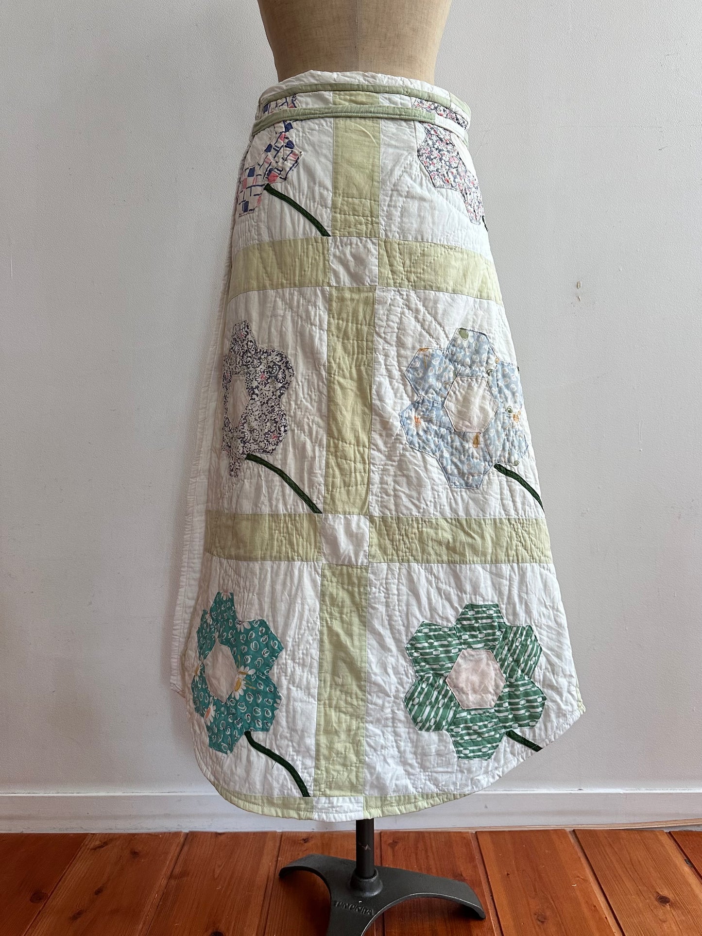 old quilt wrap skirt