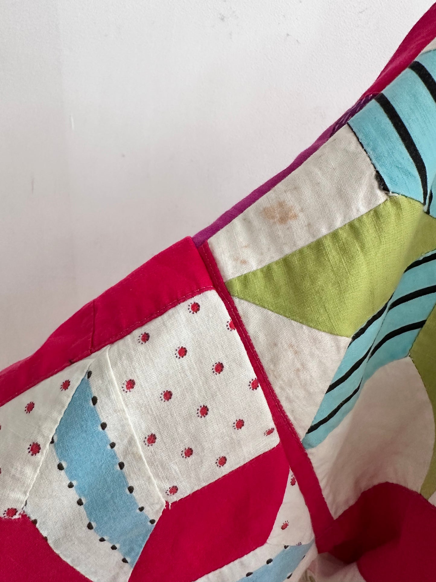 old quilt lantern sleeves short jacket