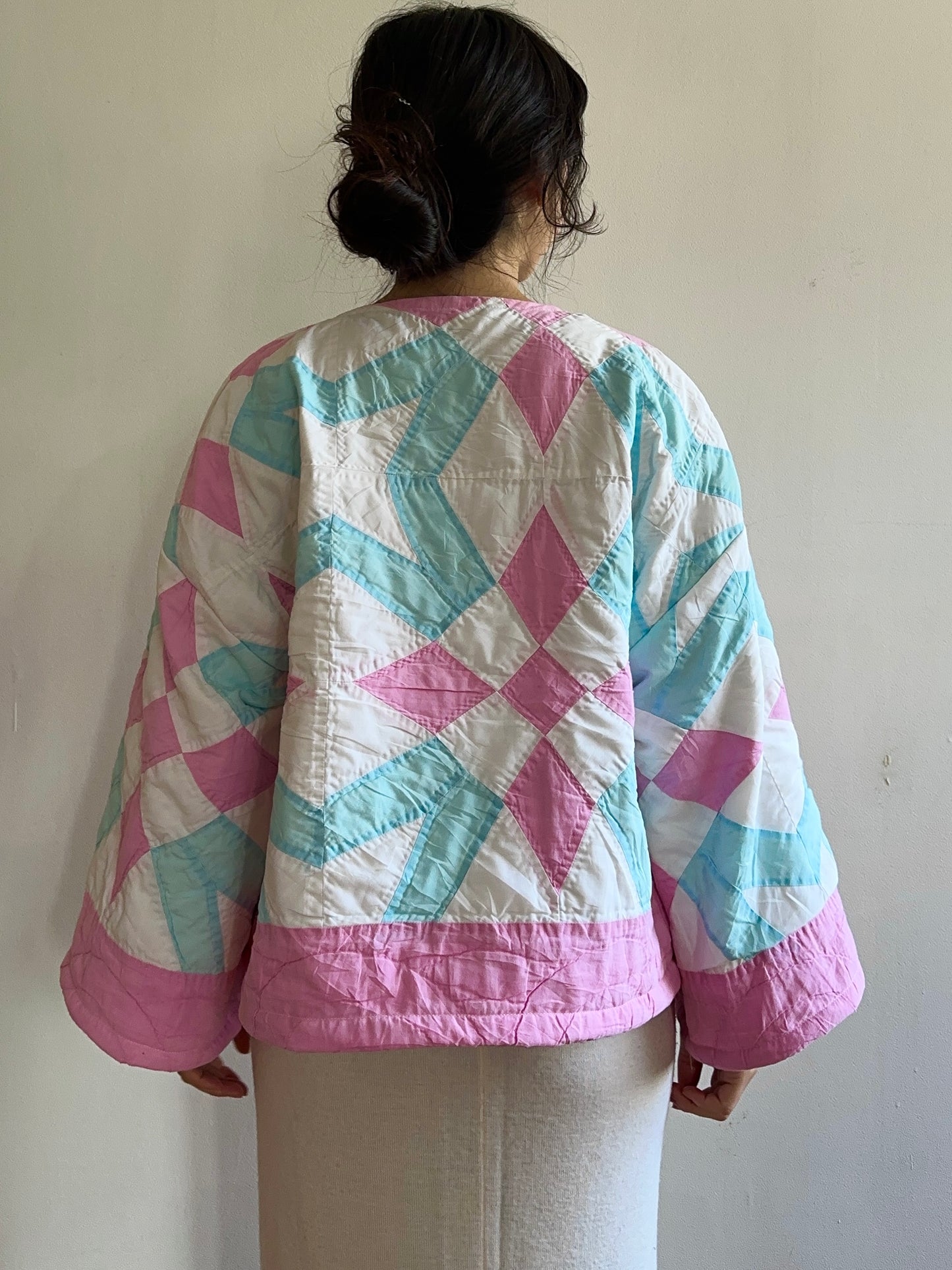 vecchia giacca corta trapuntata