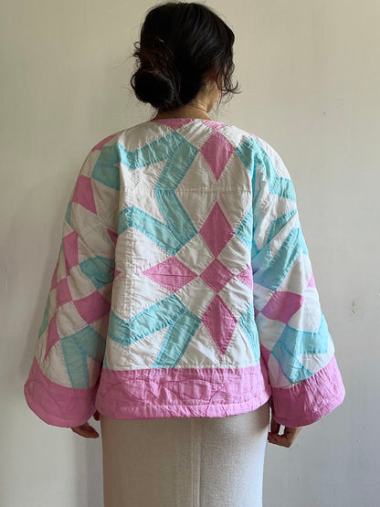 vecchia giacca corta trapuntata