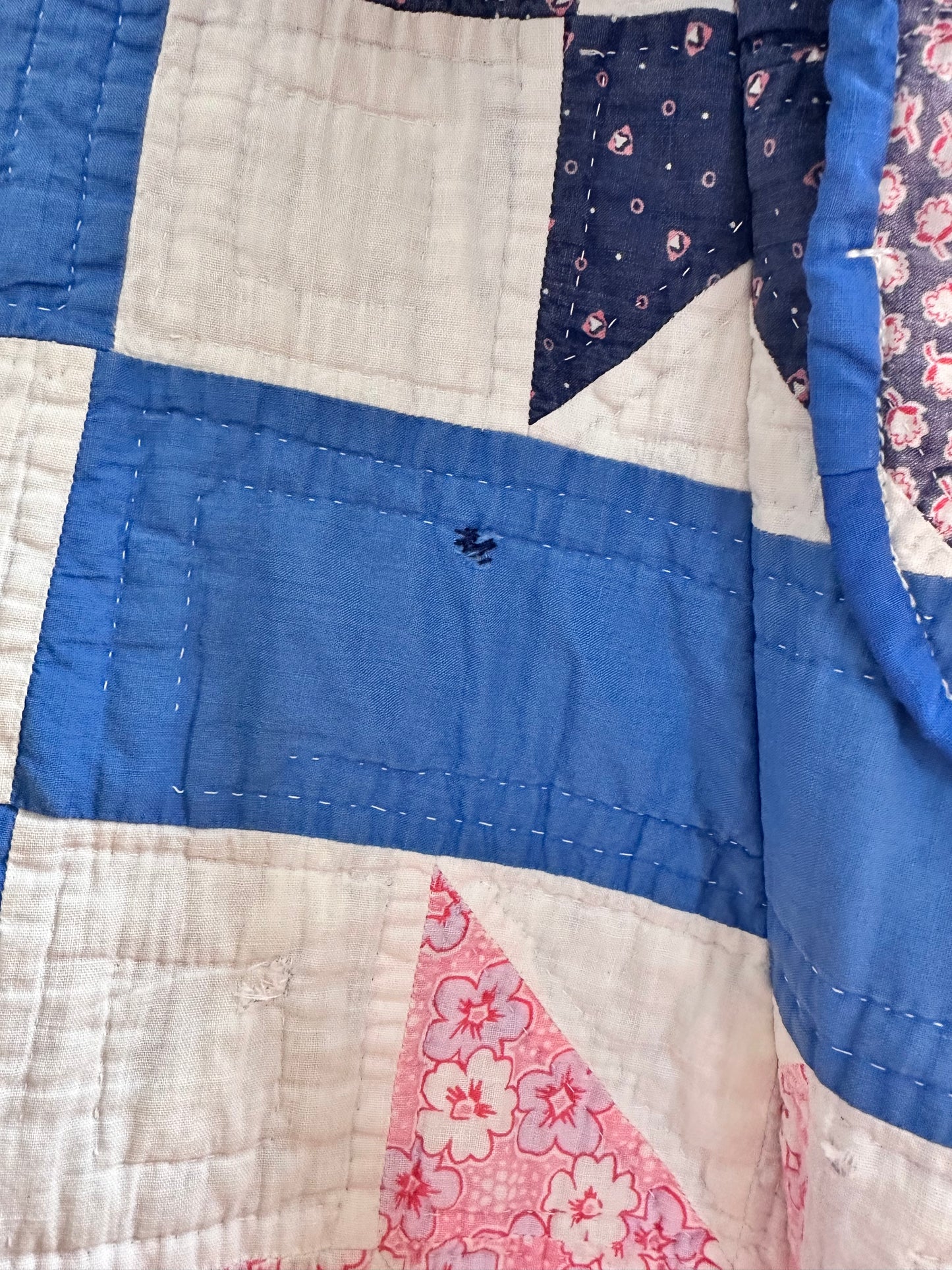 old quilt dress coat
