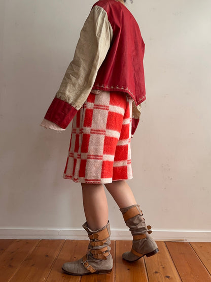 old blanket short pants