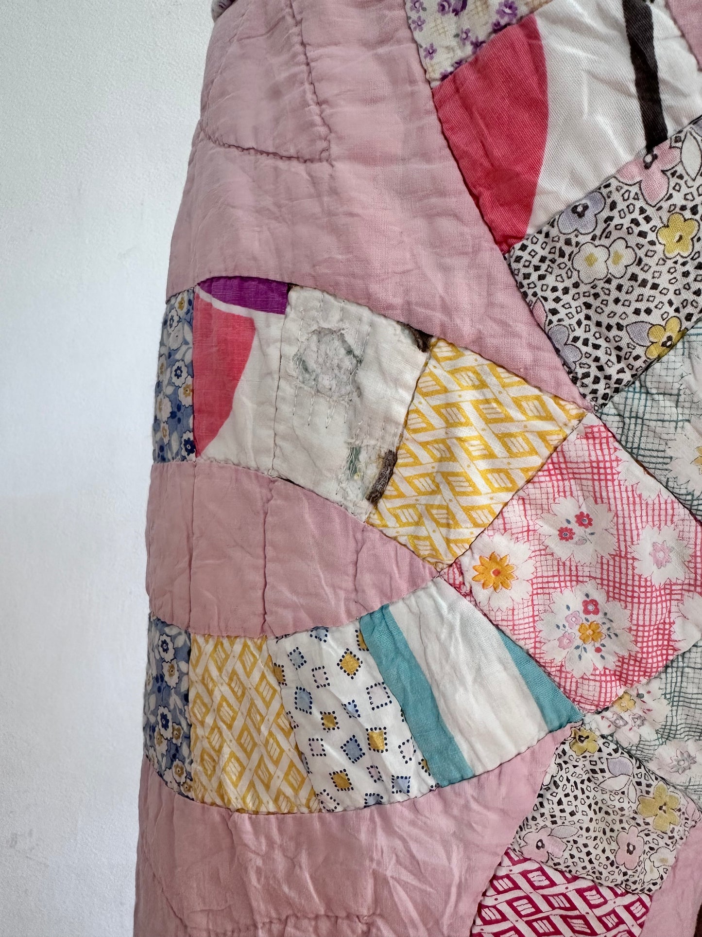 old quilt wide pants