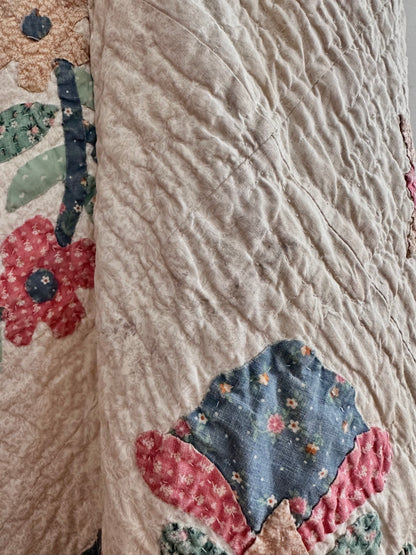 old quilt many tuck pants