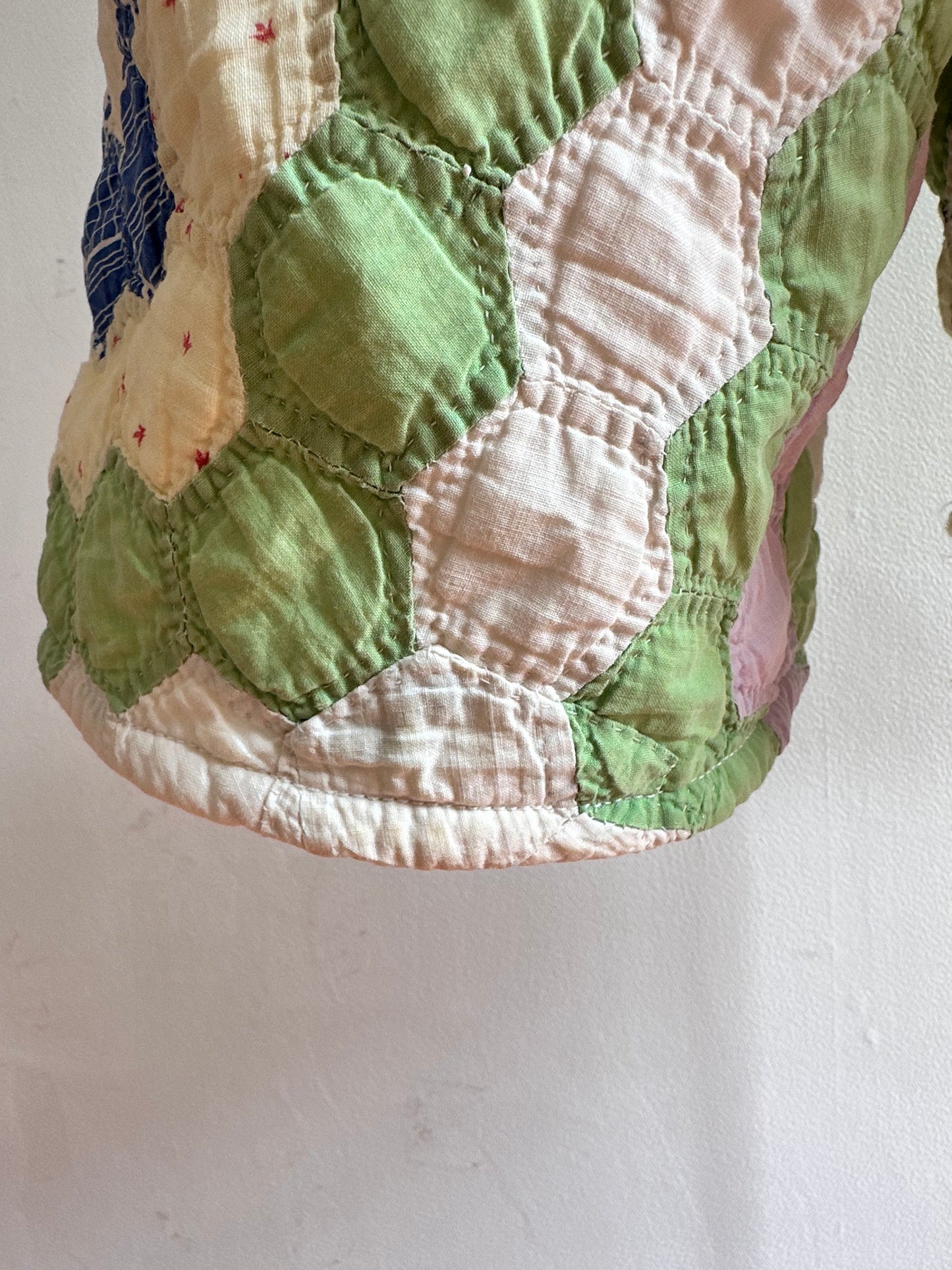 old quilt short pants