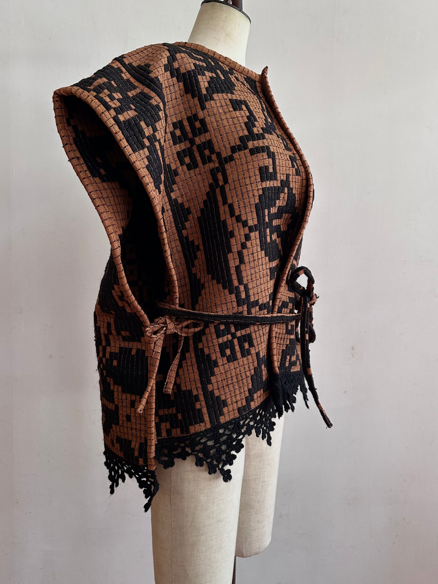 old coverlet wide vest