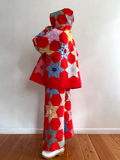 old quilt parka