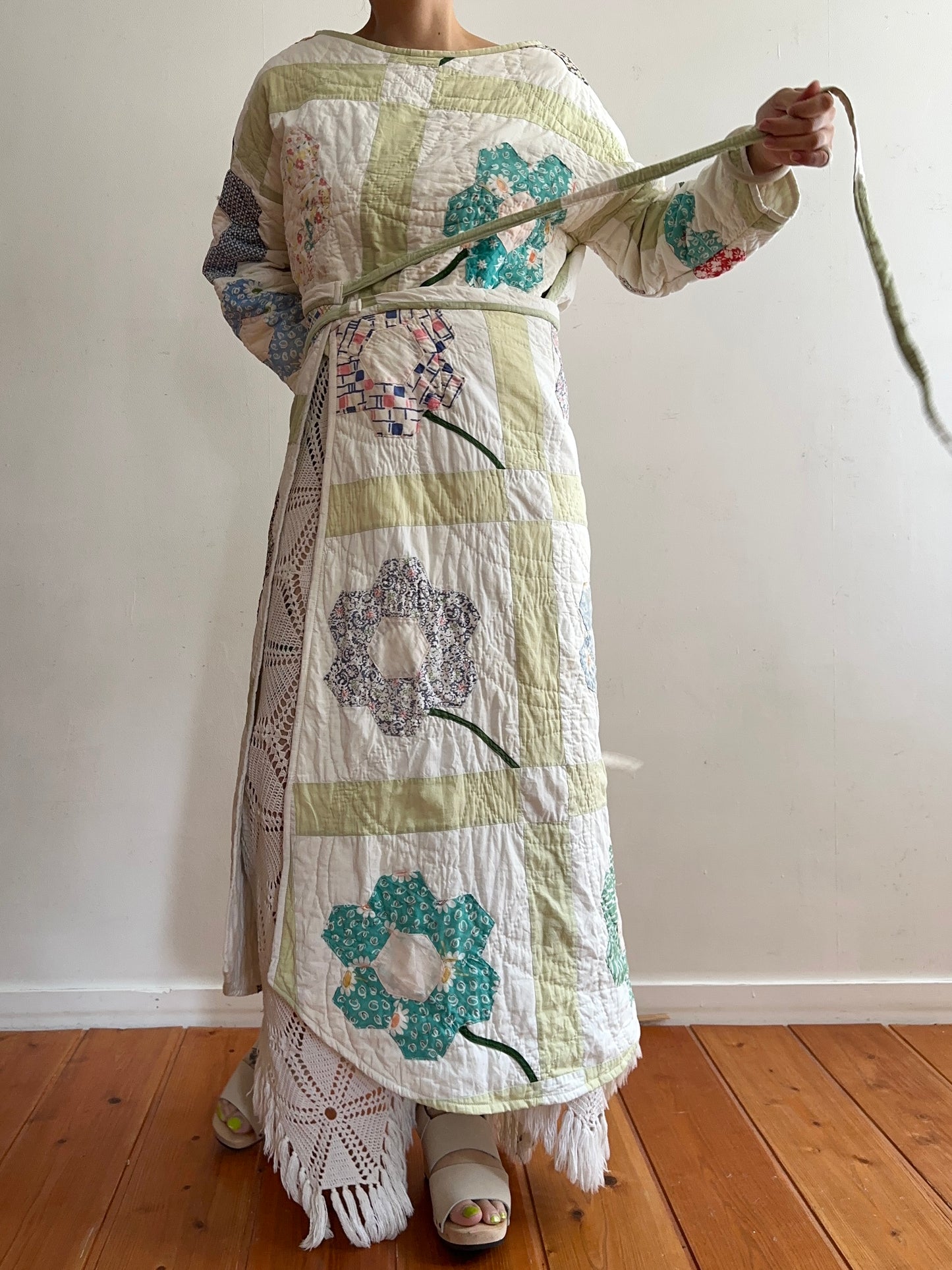 old quilt lantern tops