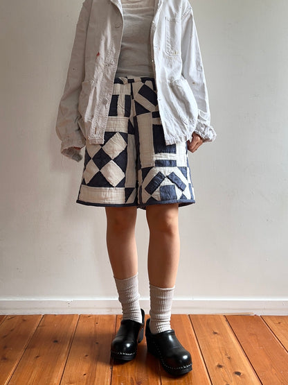 old quilt short pants