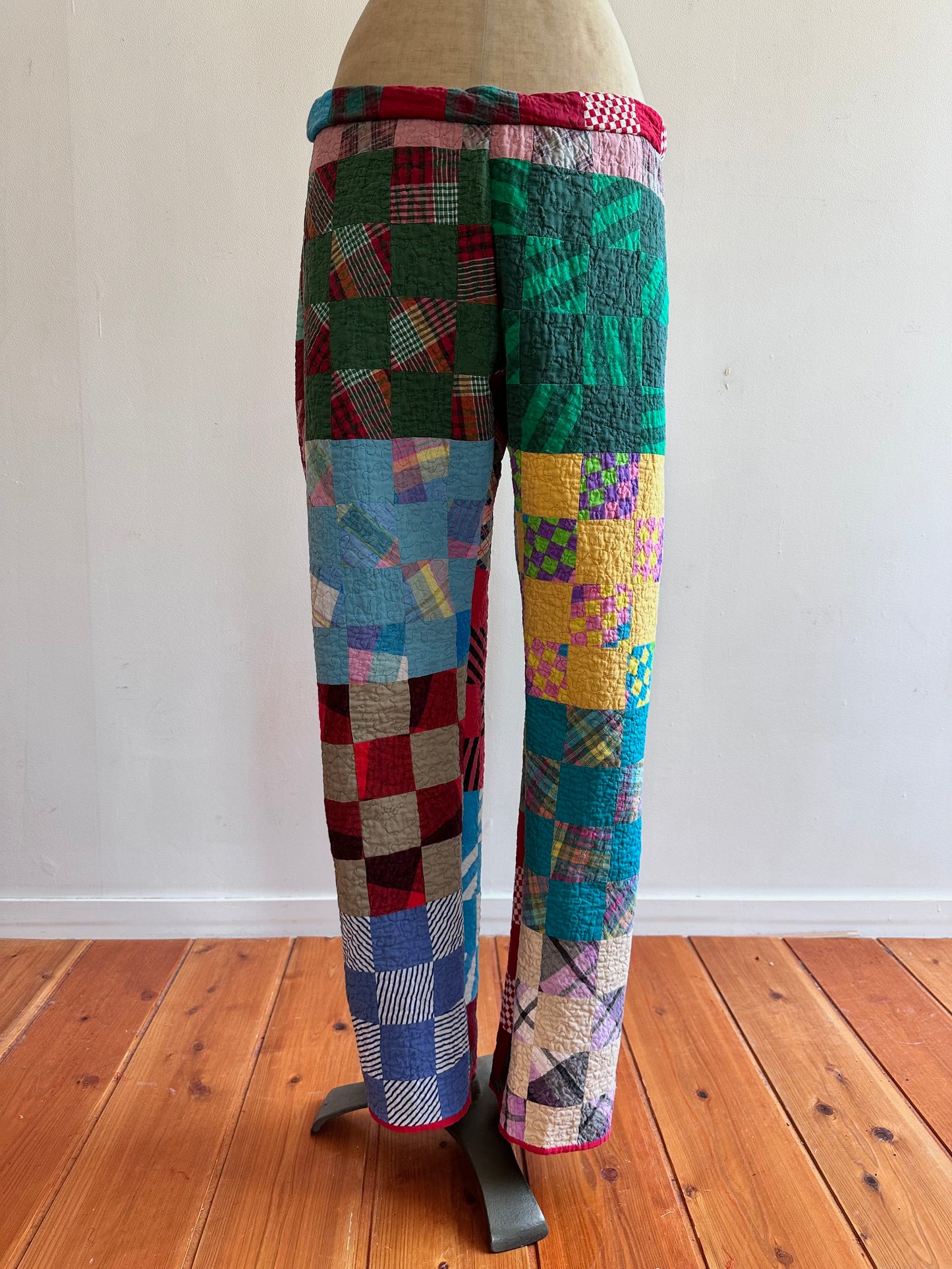 old quilt slim pants
