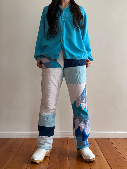 old quilt slim pants