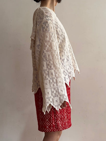 old crochet lace sailor shirts
