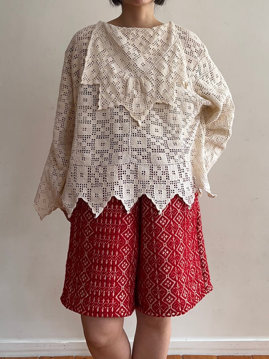 old crochet lace sailor shirts