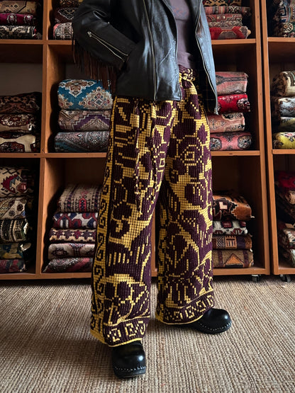 old coverlet tuck wide pants