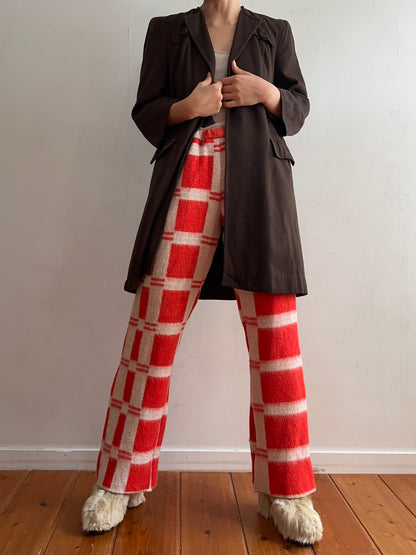 old blanket slim flare pants