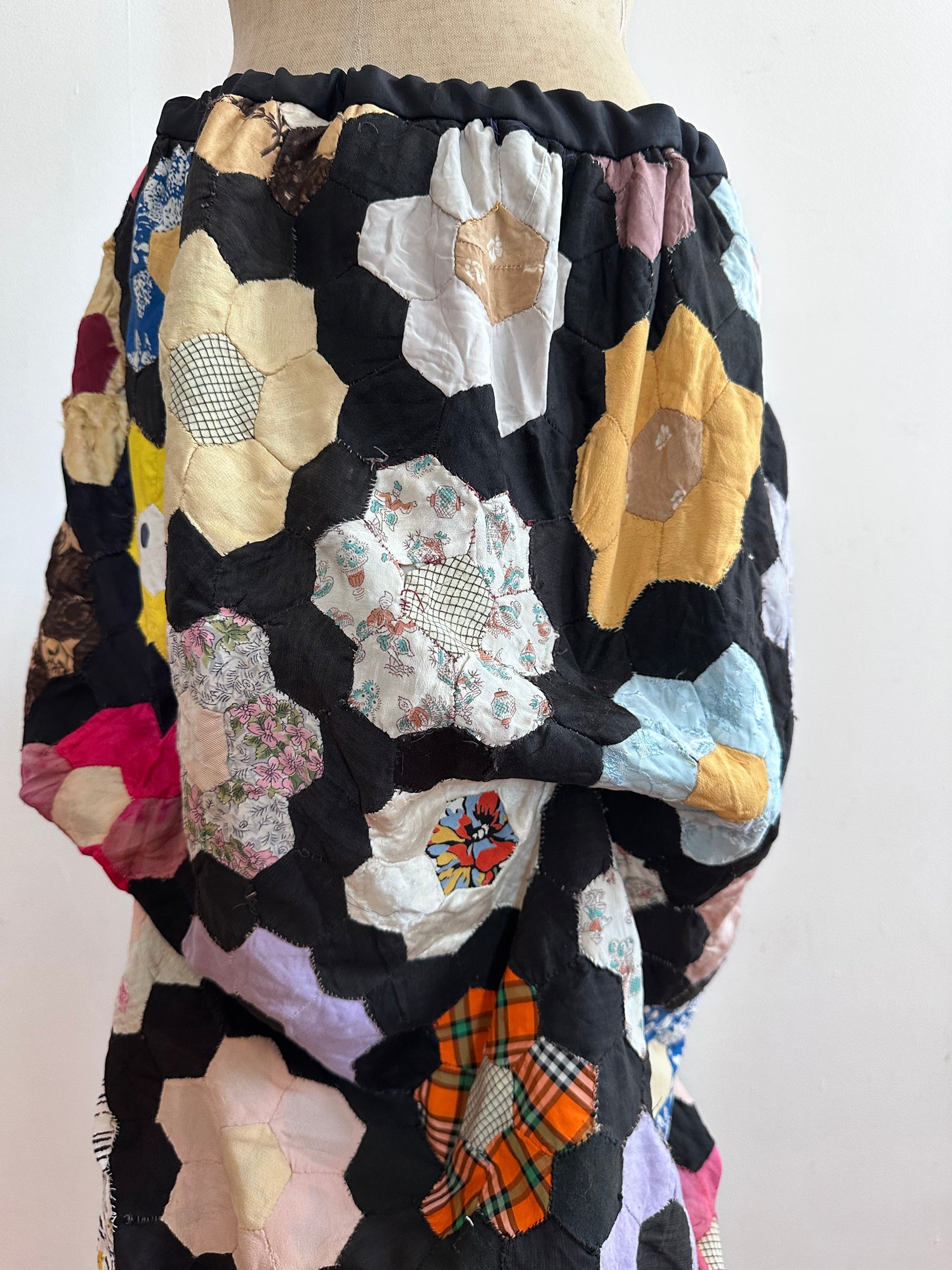 old quilt little change skirt