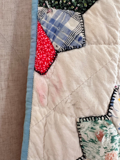 old quilt dress coat