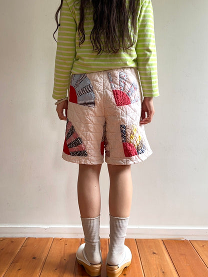 old quilt short pants