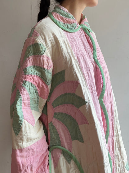 old quilt dress coat