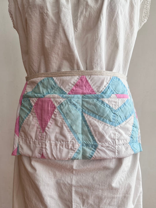 old quilt work apron