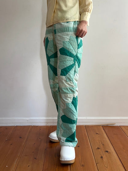 old quilt slim pants “boro”