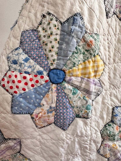 old quilt dress coat