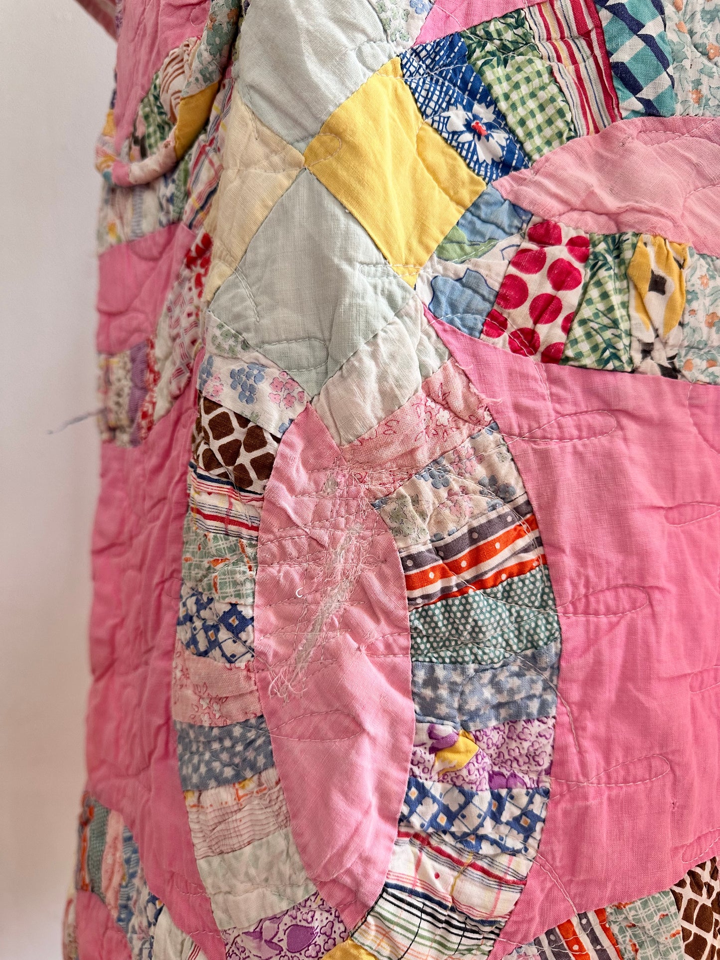 old quilt dress coat