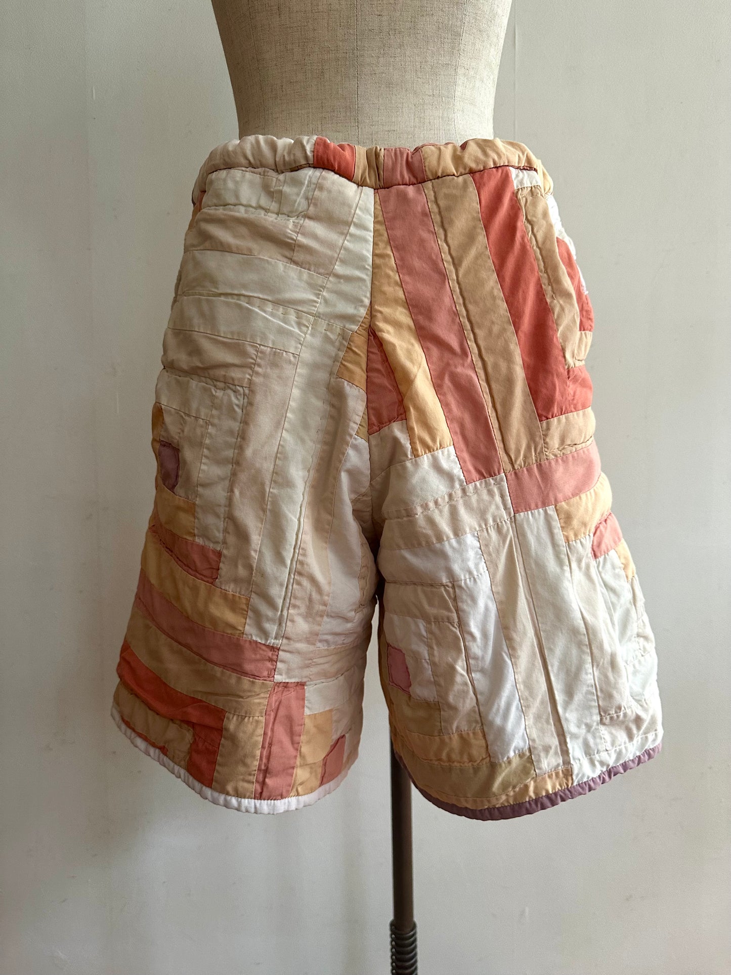 old quilt short pants