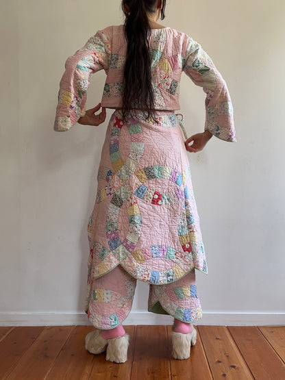 old quilt wrap skirt