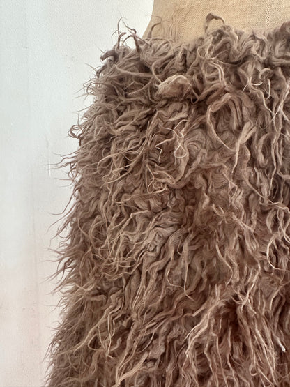 old fur short pants /grayge