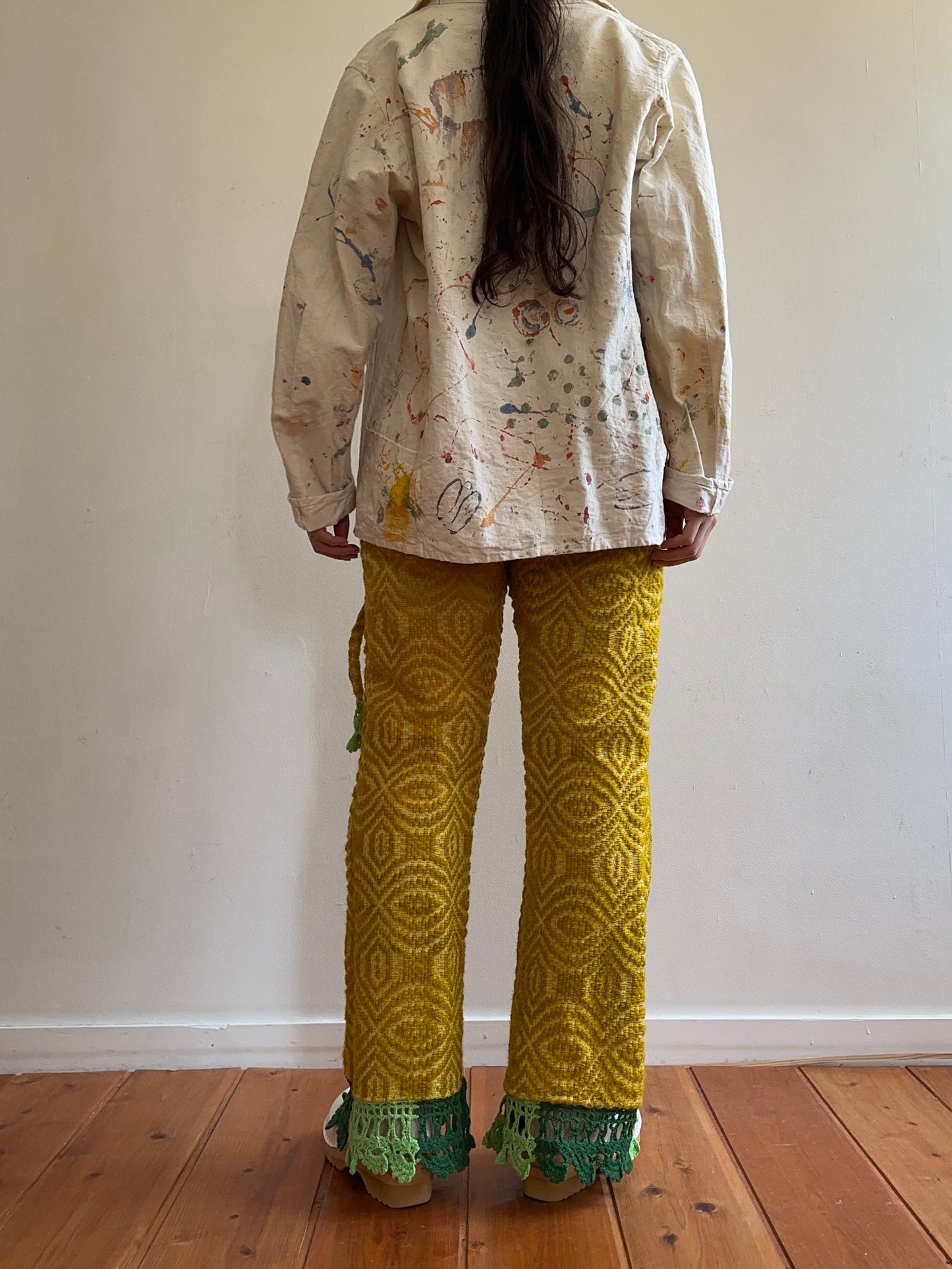 old coverlet slim flare pants / gold