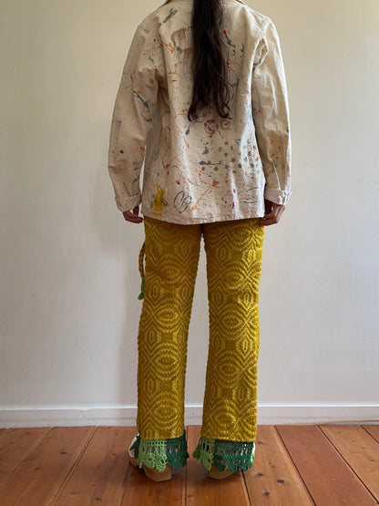 old coverlet slim flare pants / gold