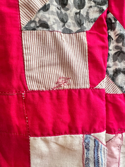 old quilt wide pants