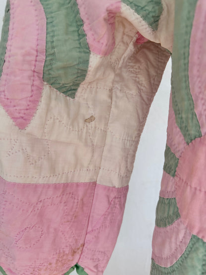 old quilt dress coat